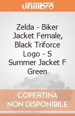 Zelda - Biker Jacket Female, Black Triforce Logo - S Summer Jacket F Green gioco