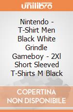 Nintendo - T-Shirt Men Black White Grindle Gameboy - 2Xl Short Sleeved T-Shirts M Black gioco