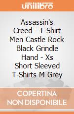 Assassin's Creed - T-Shirt Men Castle Rock Black Grindle Hand - Xs Short Sleeved T-Shirts M Grey gioco