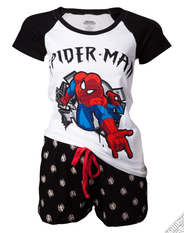 Spiderman - Women'S Shortama Spiderman Shoots - Xs Shortamas M White gioco