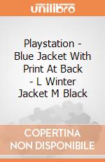 Playstation - Blue Jacket With Print At Back - L Winter Jacket M Black gioco