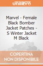 Marvel - Female Black Bomber Jacket Patches - S Winter Jacket M Black gioco