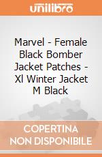 Marvel - Female Black Bomber Jacket Patches - Xl Winter Jacket M Black gioco