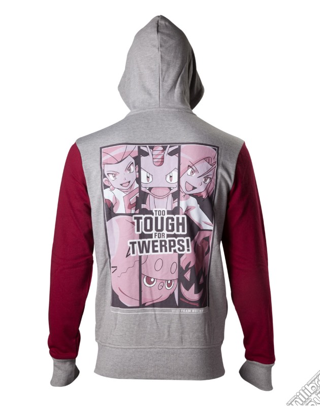 Pokemon - Zipper Hoodie 'Too Tough For Twerps' - 2Xl Jumpers M Grey gioco