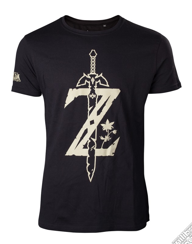 Zelda - Z With Sword Black (T-Shirt Unisex Tg. M) gioco di Bioworld
