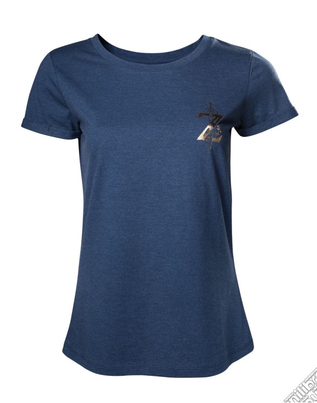 Zelda Breath Of The Wild - Female Shirt Golden Logo At Chest - M Short Sleeved T-Shirts - gioco di Bioworld