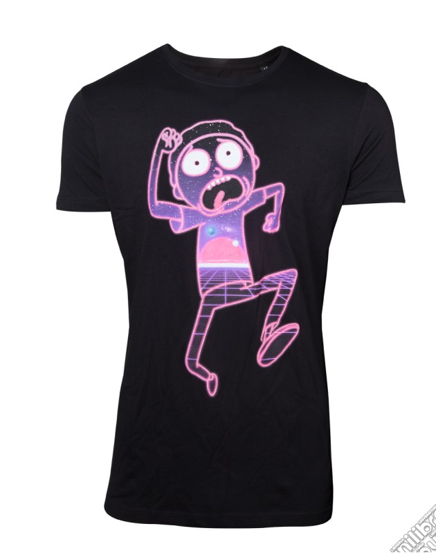 Rick And Morty - Neon Morty Black (T-Shirt Unisex Tg. M) gioco