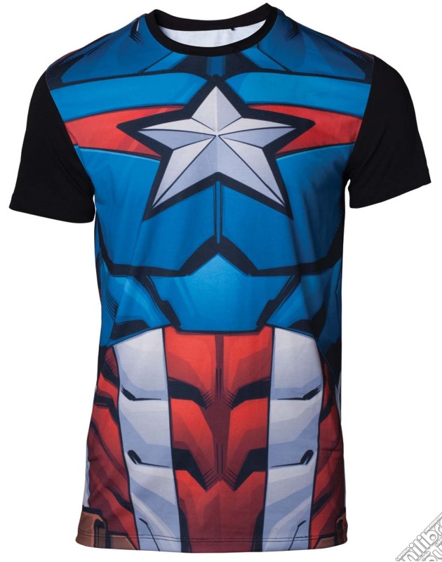 Marvel - Sublimated Captain America Multicolor (T-Shirt Unisex Tg. L) gioco