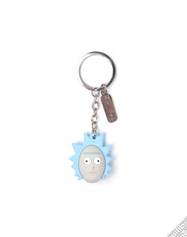 Rick And Morty - Rick's Face 3D Rubber Blue (Portachiavi) gioco