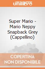 Super Mario - Mario Neppy Snapback Grey (Cappellino) gioco