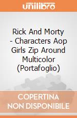 Rick And Morty - Characters Aop Girls Zip Around Multicolor (Portafoglio) gioco