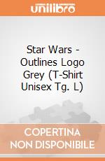 Star Wars - Outlines Logo Grey (T-Shirt Unisex Tg. L) gioco