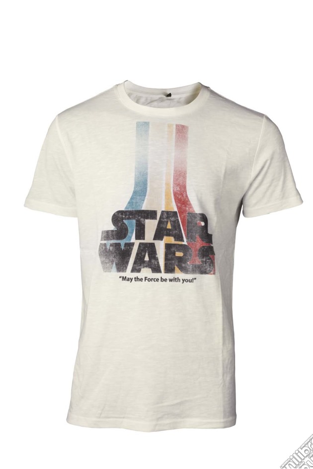 Star Wars - Retro Rainbow Logo White (T-Shirt Unisex Tg. S) gioco