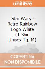 Star Wars - Retro Rainbow Logo White (T-Shirt Unisex Tg. M) gioco