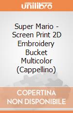 Super Mario - Screen Print 2D Embroidery Bucket Multicolor (Cappellino) gioco