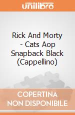 Rick And Morty - Cats Aop Snapback Black (Cappellino) gioco
