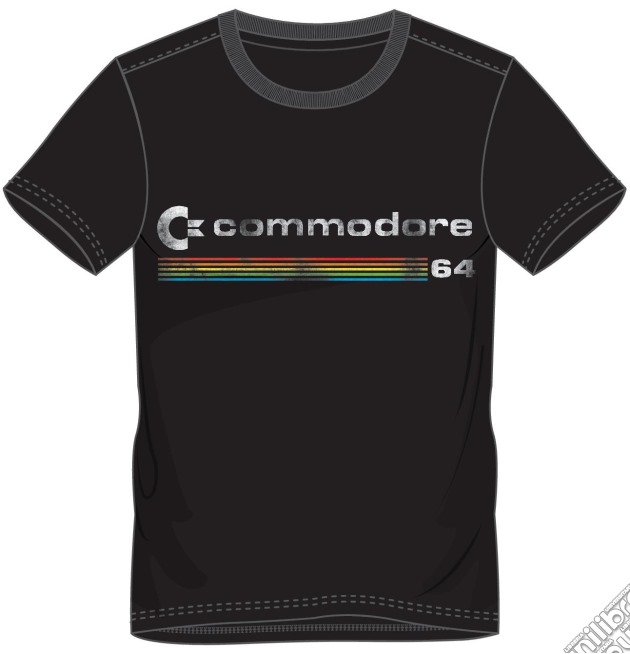Commodore 64 - Logo Black (T-Shirt Unisex Tg. M) gioco