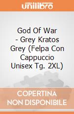 God Of War - Grey Kratos Grey (Felpa Con Cappuccio Unisex Tg. 2XL) gioco