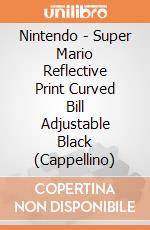 Nintendo - Super Mario Reflective Print Curved Bill Adjustable Black (Cappellino) gioco