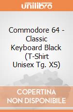 Commodore 64 - Classic Keyboard Black (T-Shirt Unisex Tg. XS) gioco