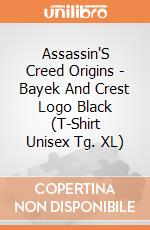 Assassin'S Creed Origins - Bayek And Crest Logo Black (T-Shirt Unisex Tg. XL) gioco