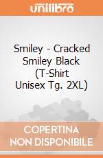 Smiley - Cracked Smiley Black (T-Shirt Unisex Tg. 2XL) gioco