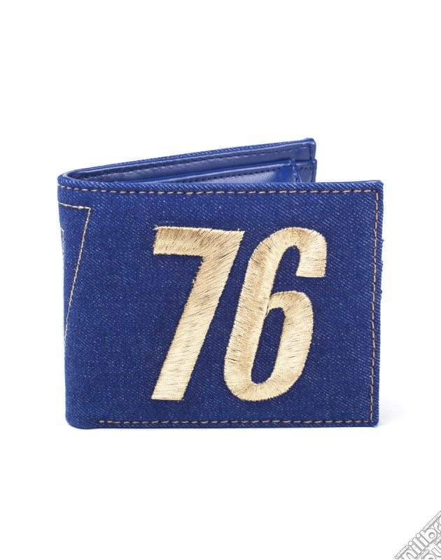 Fallout - Vault 76 Vintage Denim Bifold Wallet Wallets Bifold M Blue gioco