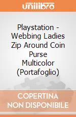 Playstation - Webbing Ladies Zip Around Coin Purse Multicolor (Portafoglio)