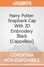 Harry Potter: Snapback Cap With 3D Embroidery Black (Cappellino) gioco di GAF