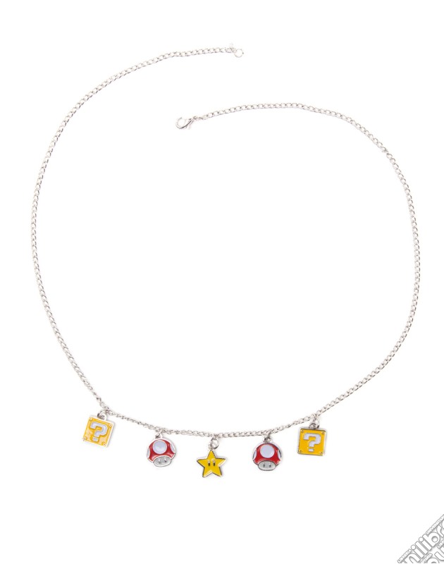 Nintendo - Mushroom, Question Mark, And Super Star Necklace Pendant Necklaces U Multicolor gioco