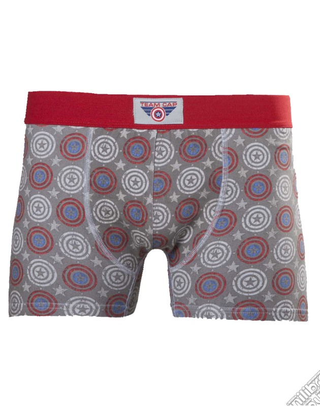 Captain America - Printed Boxershort With Woven Label On Waistband (Boxer Tg. M) gioco