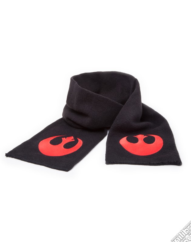 Star Wars - Black Scarf With Red Rebel Alliance Fleece Logo Knitted Fashion Scarves U Black gioco