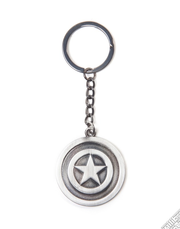 Marvel Comics - Captain America Shield Metal Keychain Metal Keychains U Silver gioco