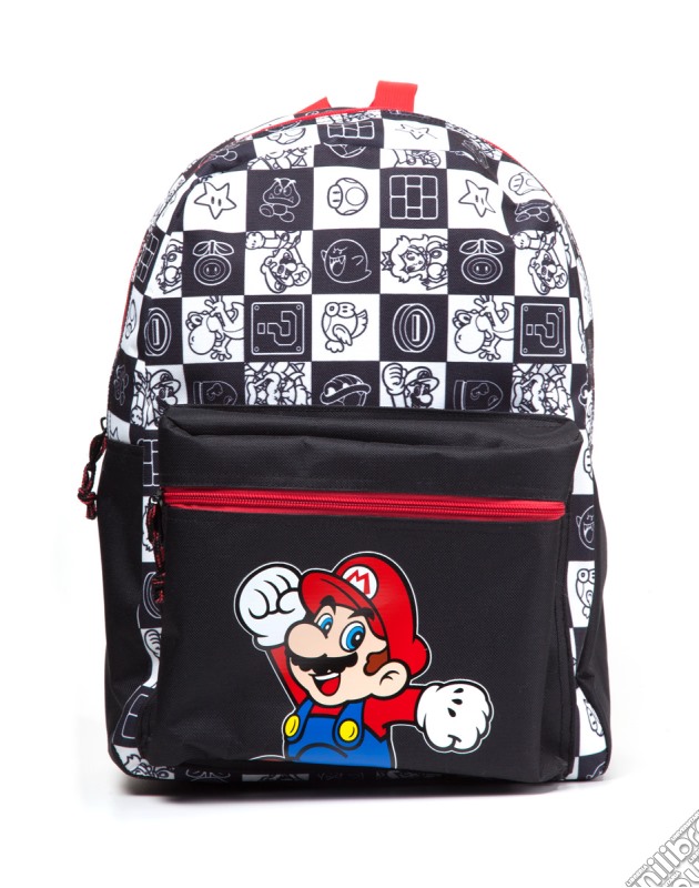 Nintendo - Jumping Mario Black Backpack Backpacks U Black gioco