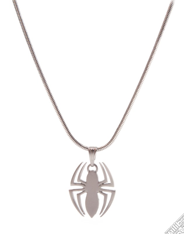 Marvel - Spider-Man Logo Silver Necklace Pendant Necklaces F Silver gioco