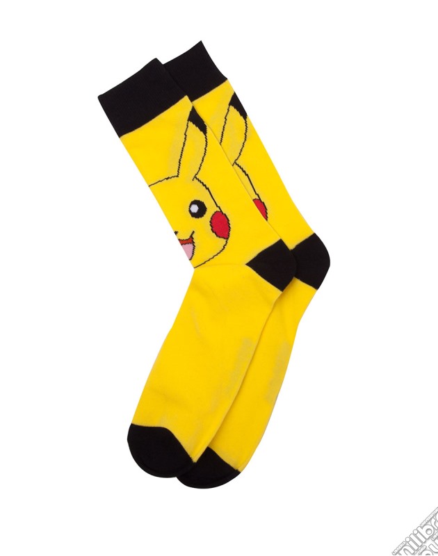 Pokemon - Pikachu Socks - 39/42 (Male Size) Crew Socks M Yellow gioco