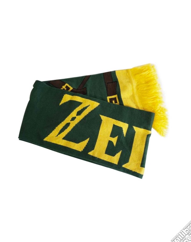 Zelda - Link'S Knitted Scarf With Printed Straps Shawls Green (Sciarpa) gioco