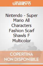 Nintendo - Super Mario All Characters Fashion Scarf Shawls F Multicolor gioco