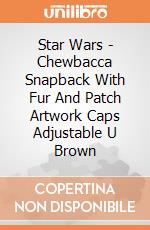 Star Wars - Chewbacca Snapback With Fur And Patch Artwork Caps Adjustable U Brown gioco