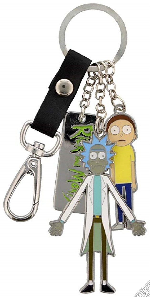Rick And Morty - Characters And Logo Metal Multicolor (Portachiavi) gioco
