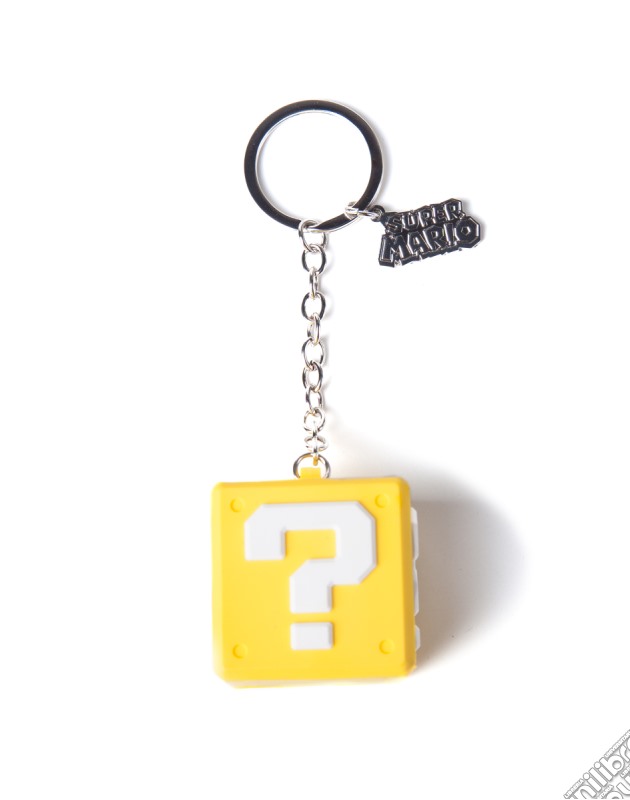 Nintendo - Question Mark Box Rubber 3D Yellow (Portachiavi) gioco di Bioworld