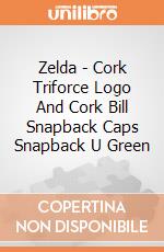 Zelda - Cork Triforce Logo And Cork Bill Snapback Caps Snapback U Green gioco