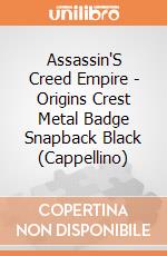 Assassin'S Creed Empire - Origins Crest Metal Badge Snapback Black (Cappellino) gioco di Bioworld