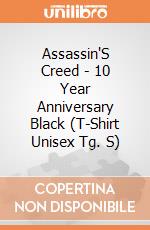 Assassin'S Creed - 10 Year Anniversary Black (T-Shirt Unisex Tg. S) gioco