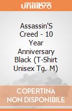 Assassin'S Creed - 10 Year Anniversary Black (T-Shirt Unisex Tg. M) gioco