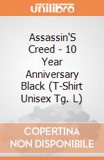 Assassin'S Creed - 10 Year Anniversary Black (T-Shirt Unisex Tg. L) gioco