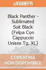 Black Panther - Sublimated Suit Black (Felpa Con Cappuccio Unisex Tg. XL) gioco