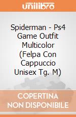 Spiderman - Ps4 Game Outfit Multicolor (Felpa Con Cappuccio Unisex Tg. M) gioco