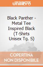 Black Panther - Metal Tee Inspired Black (T-Shirts Unisex Tg. S) gioco