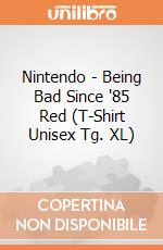 Nintendo - Being Bad Since '85 Red (T-Shirt Unisex Tg. XL) gioco